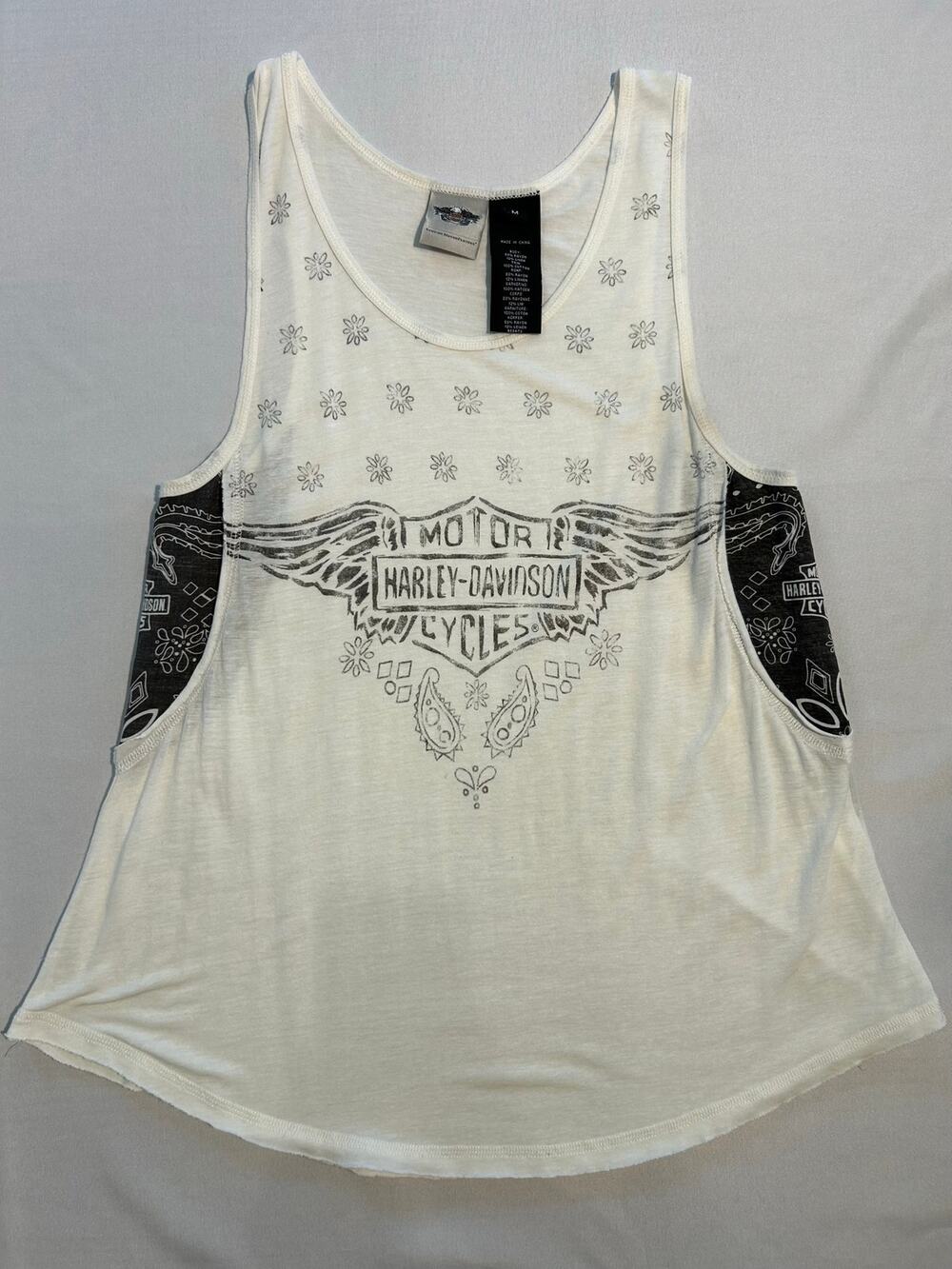 Harley Davidson Tank Top White Medium